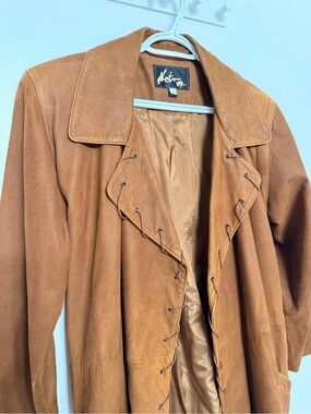 Women’s Brown Suede Long Coat